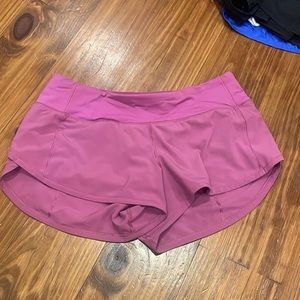 Purple lululemon shorts size 4 2.5”